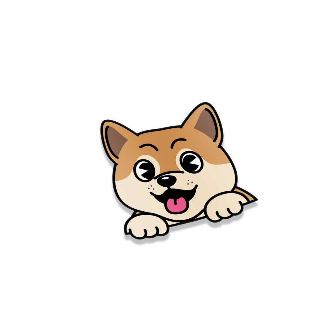 Sticker - Shiba Inu Peeker - Happy Endings - Automotive & Lifestyle Brand