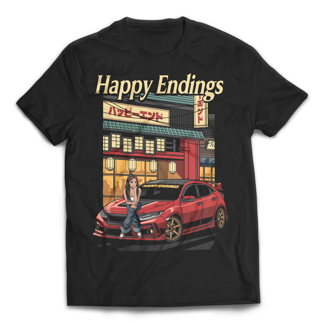 T-shirt - FK8 Dreams - Happy Endings - Automotive & Lifestyle Brand