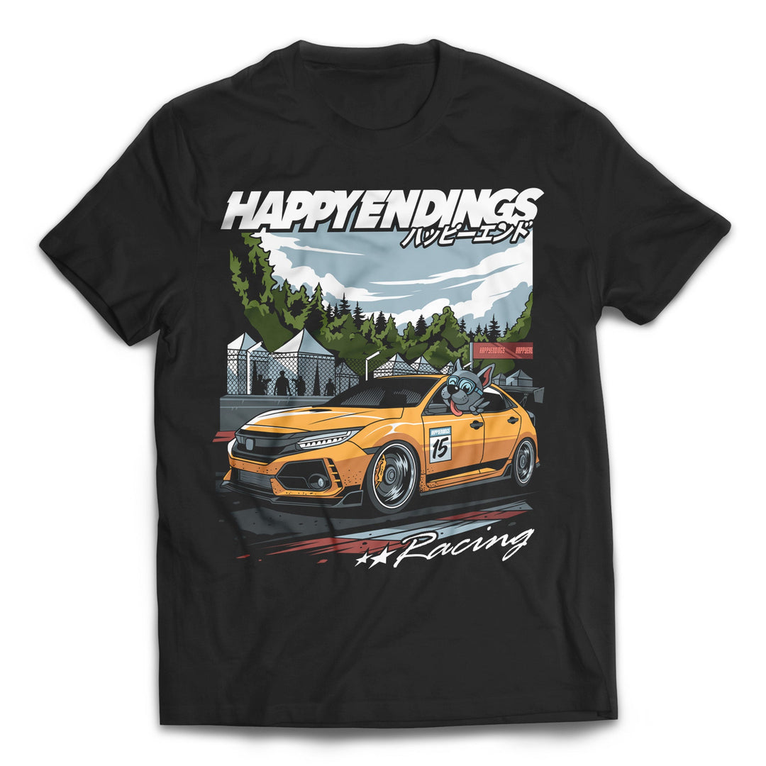 T-shirt - FK8 Lapping Day - Happy Endings - Automotive & Lifestyle Brand