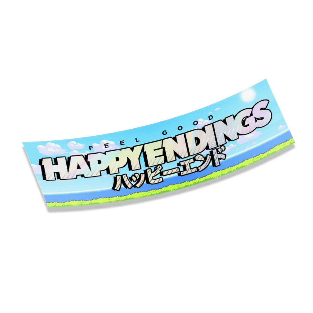 Sticker - 8 - Bit (Oil Slick) - Happy Endings - Automotive & Lifestyle Brand
