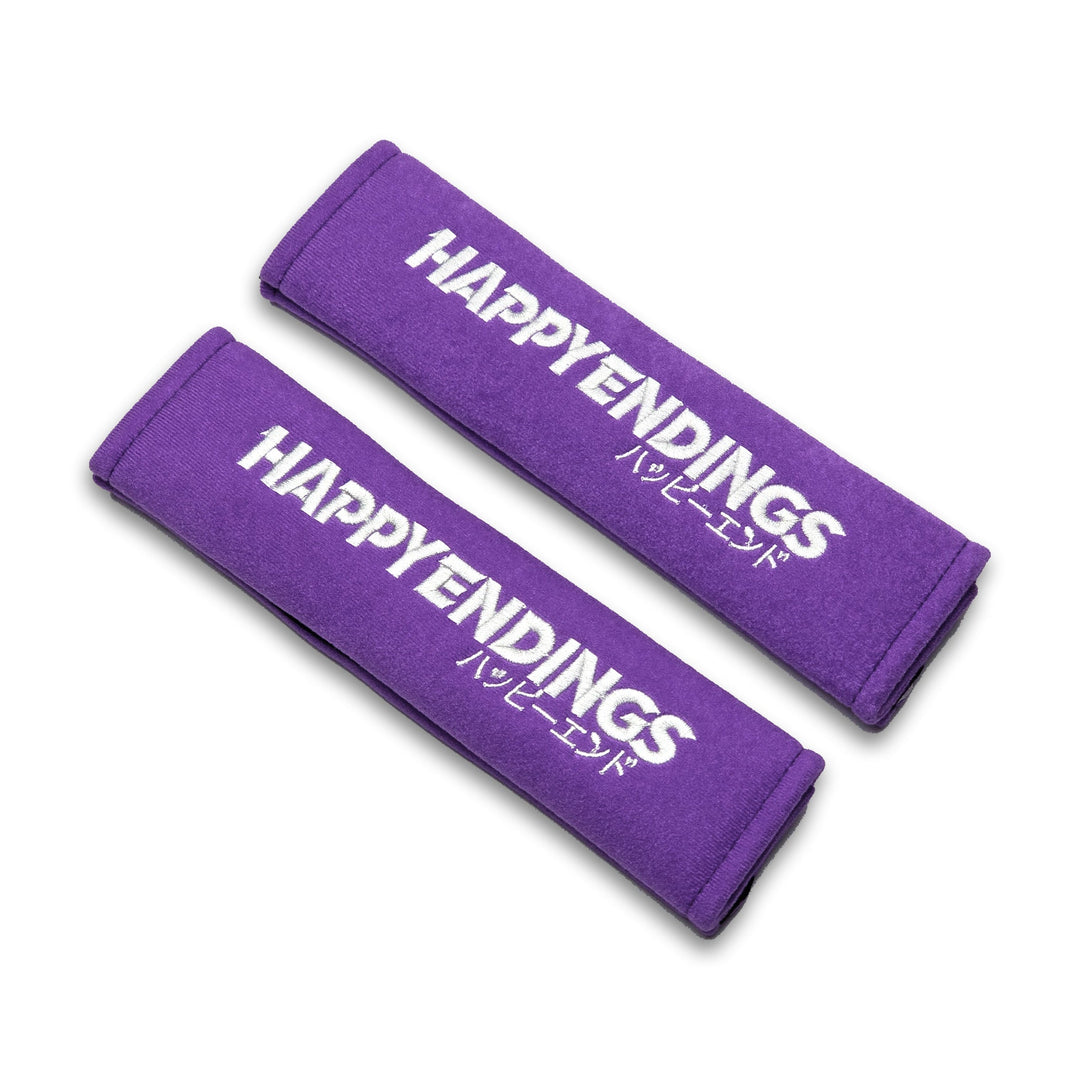 Seat Belt Covers - Purple (Pair) - Happy Endings - Automotive & Lifestyle Brand