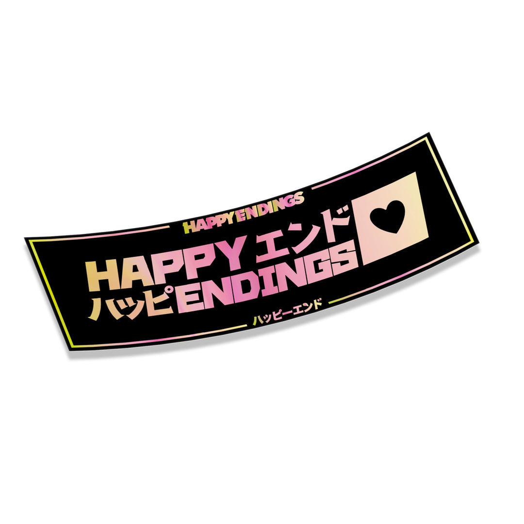 Sticker - Hearts (Oil Slick) - Happy Endings - Automotive & Lifestyle Brand