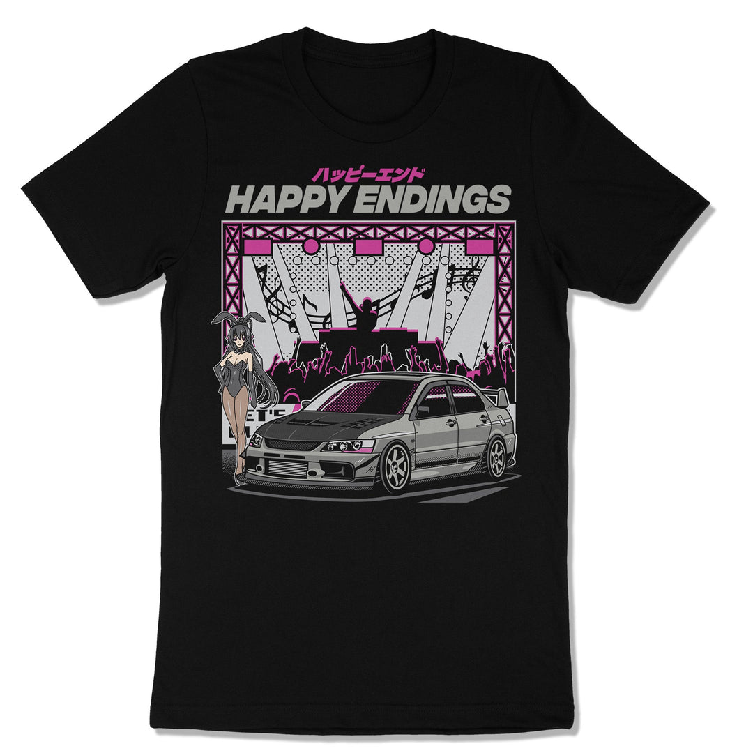 T-Shirt - EVO Bunny Girl (Unisex) - Happy Endings - Automotive & Lifestyle Brand