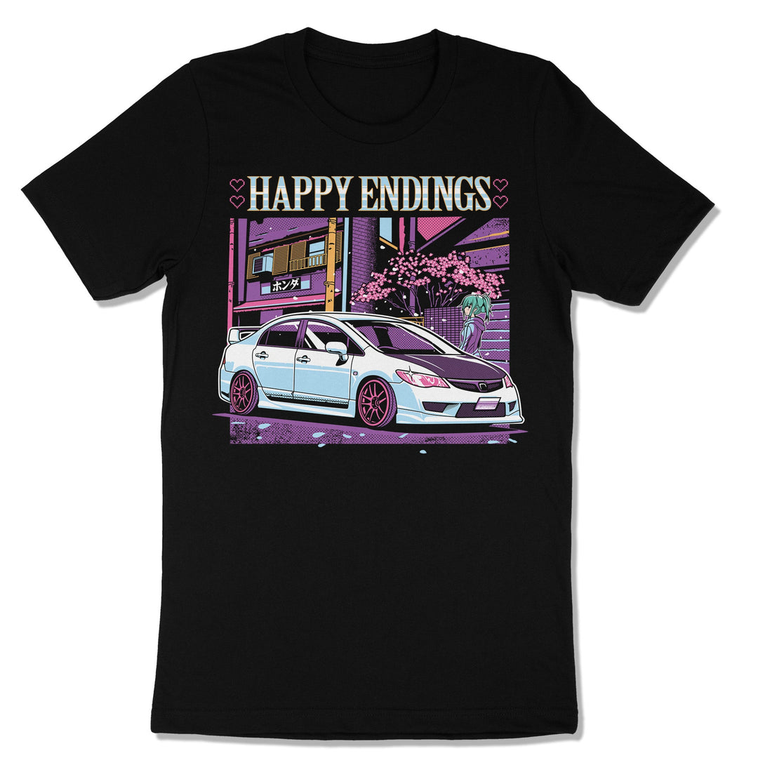 T-Shirt - Happy Civic (Unisex) - Happy Endings - Automotive & Lifestyle Brand