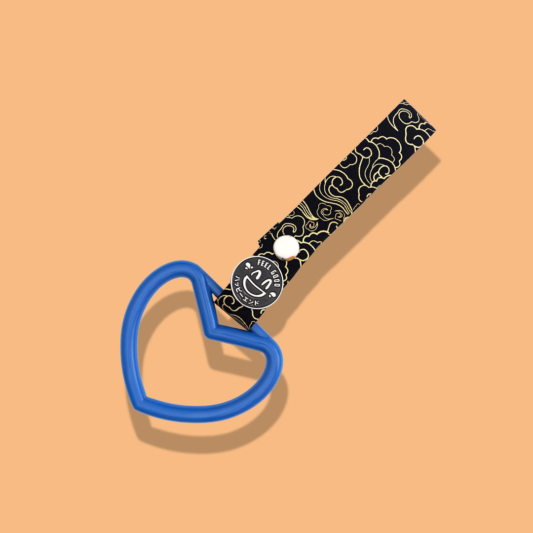 Tsurikawa - Blue Heart (Golden Clouds Strap) - Happy Endings - Automotive & Lifestyle Brand