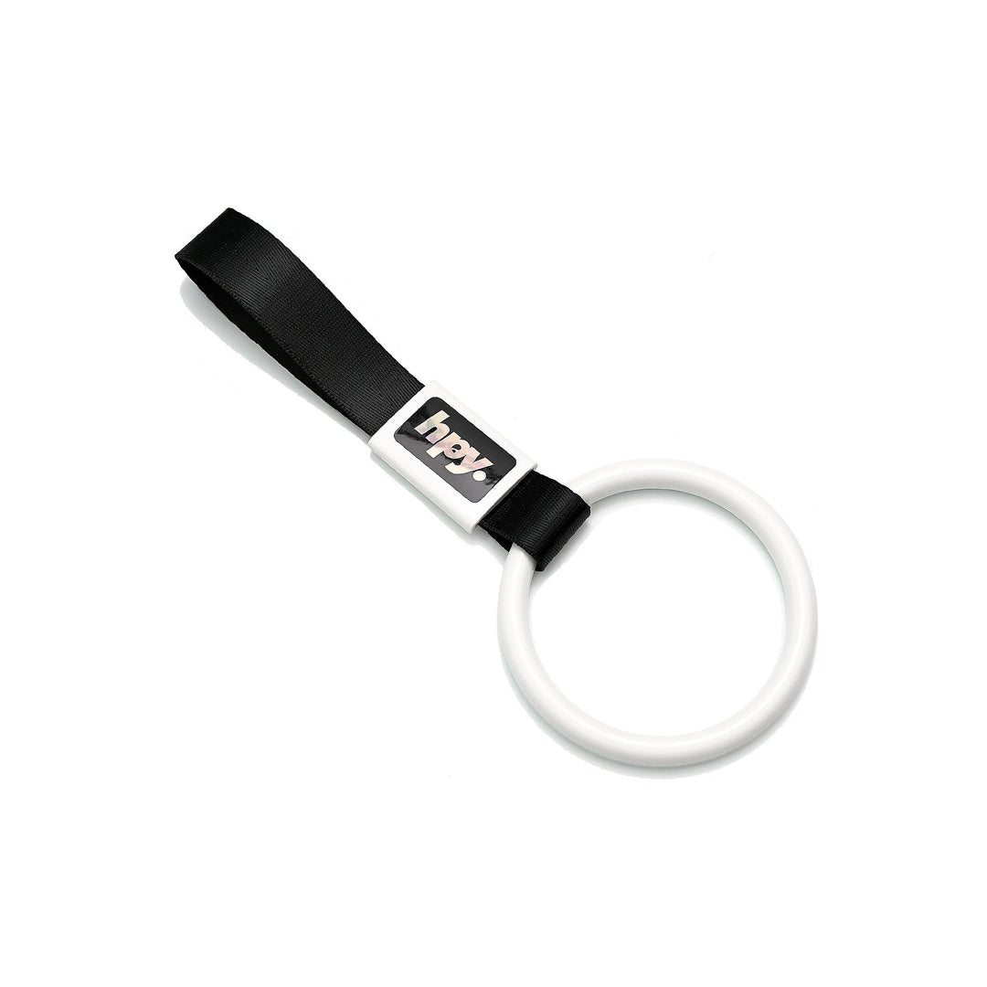Tsurikawa - White Circle (Black Strap) - Happy Endings - Automotive & Lifestyle Brand