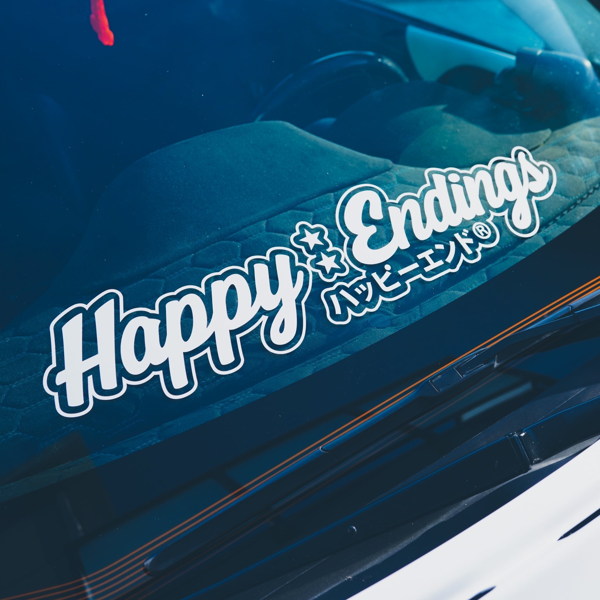 Windshield Banners - Lower Banners - Happy Endings