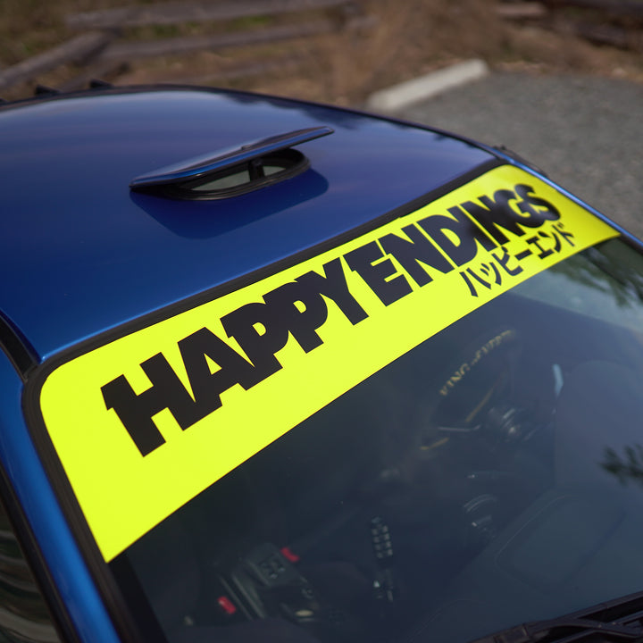 Windshield Banner - She Makes Me Smile 60" (Cut - Out Letters) - Happy Endings - Automotive & Lifestyle Brand