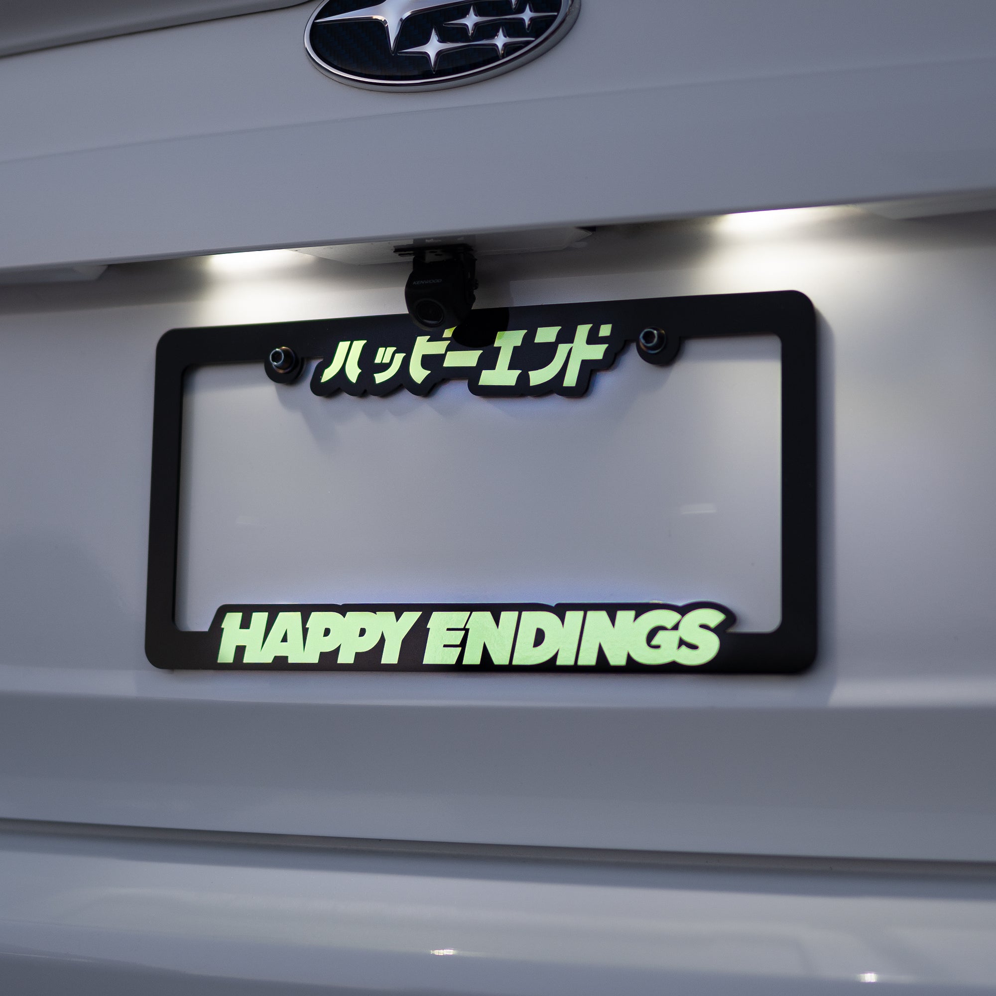 Car License Plate Frames - Happy Endings - Automotive & Lifestyle Brand
