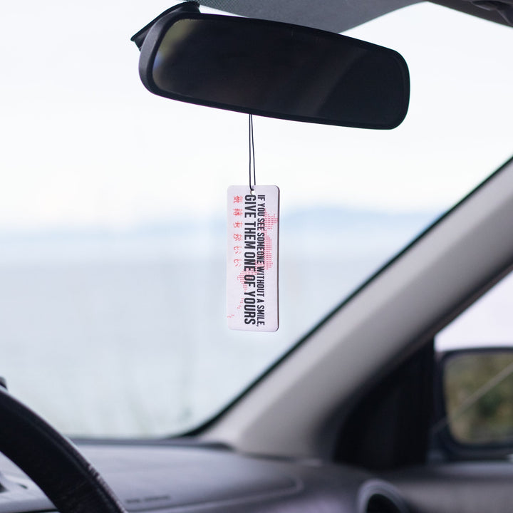 Air Freshener - Free Smiles - Happy Endings - Automotive & Lifestyle Brand