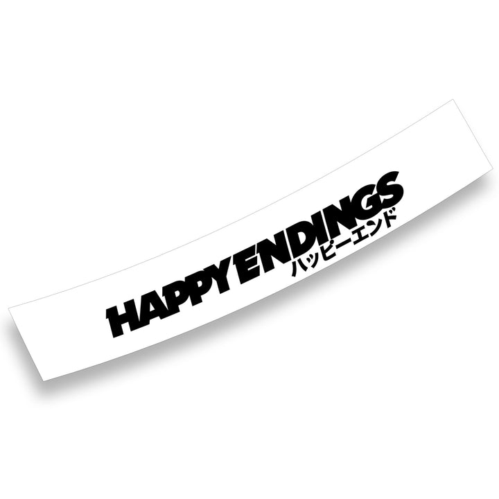 Banner - Block Windshield Edition 60" (Air Release) - Happy Endings - Automotive & Lifestyle Brand