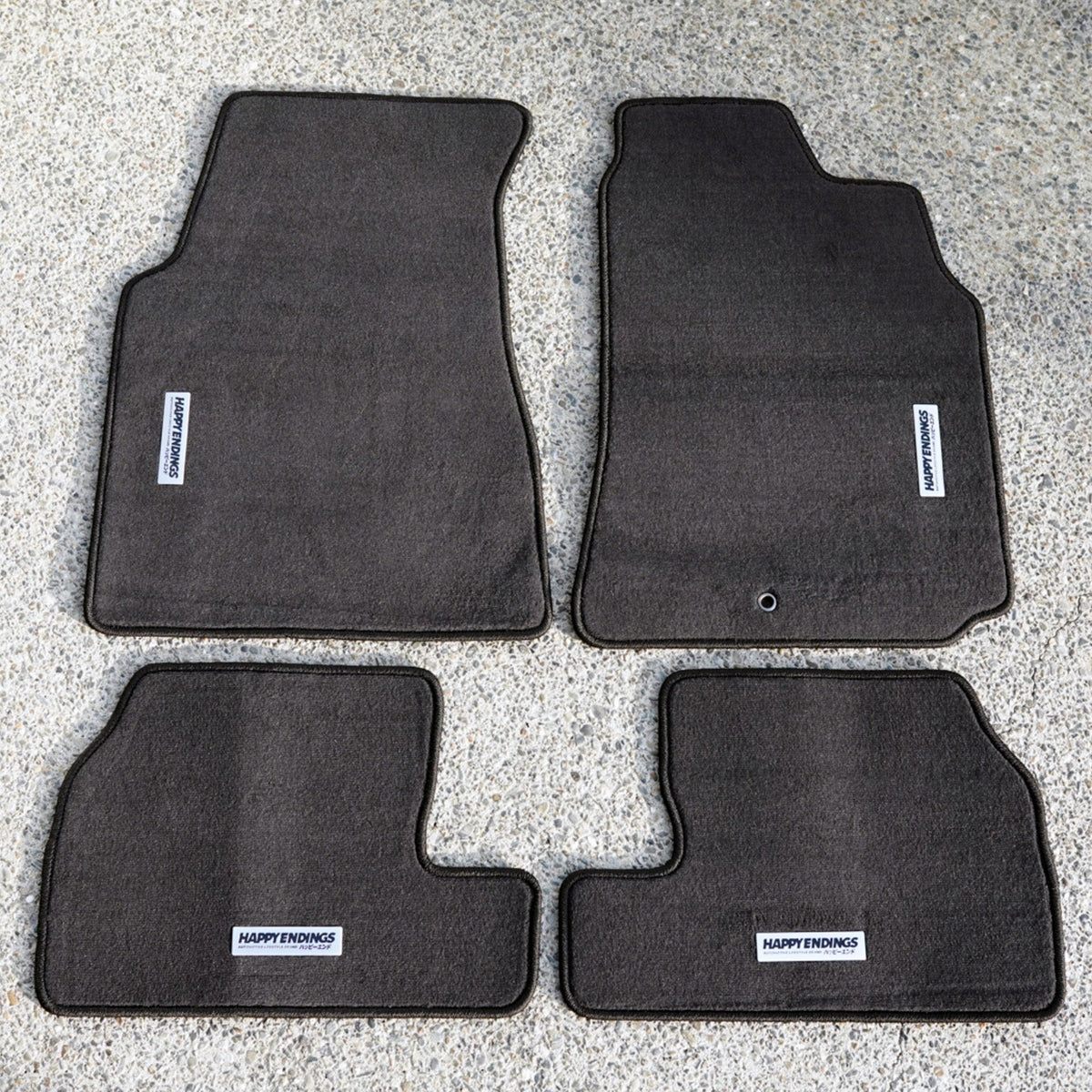 S14/S15 Silvia Floor Mats – Full Set, RHD – Happy Endings