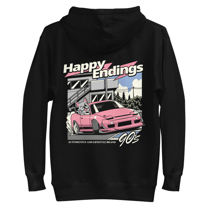 Hoodie - Happy Drifting - Happy Endings - Automotive & Lifestyle Brand