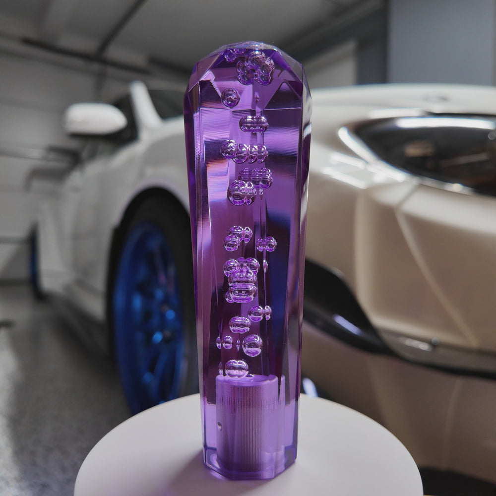 Happy Endings 6-inch Purple Soda Pop Resin Shift Knob