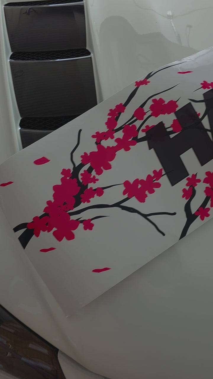 Windshield Banner - Cherry Blossoms 50/50 Edition 60" (Air Release)