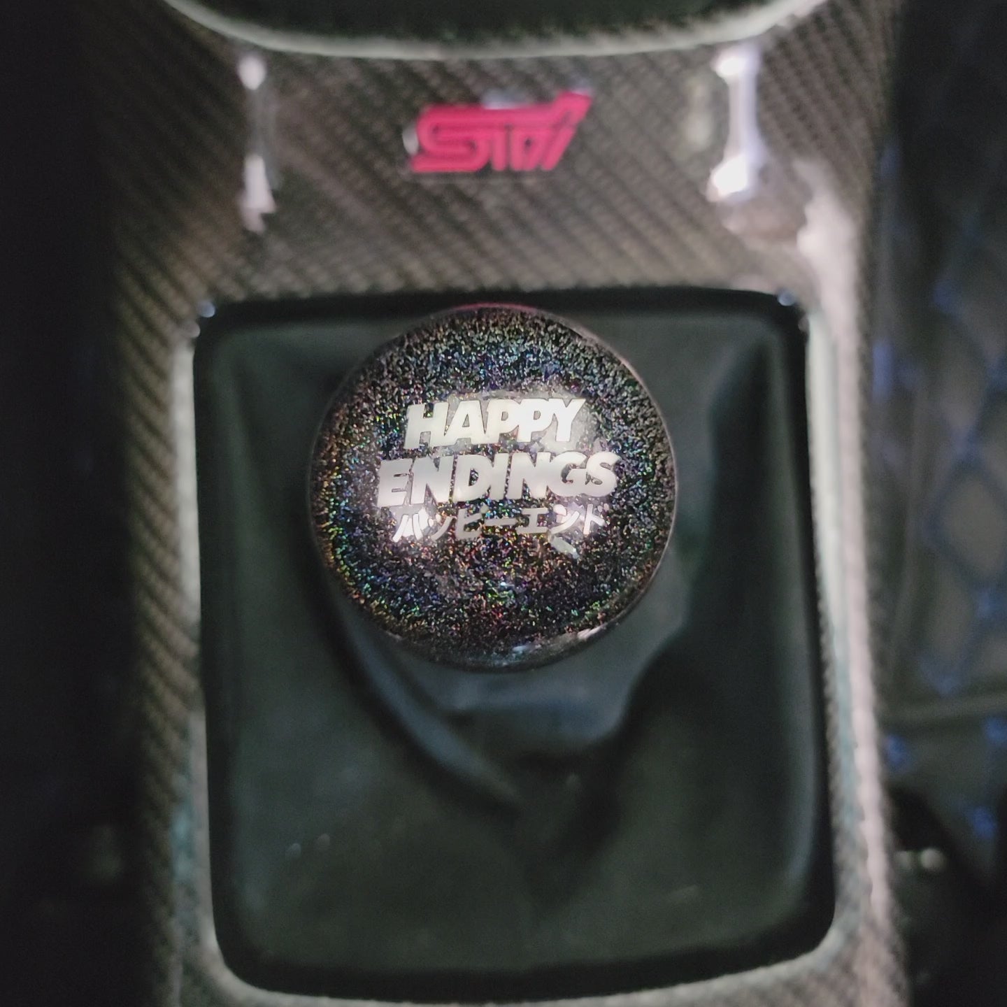 Rainbow Sparkle Weighted Shift Knob | Happy Endings
