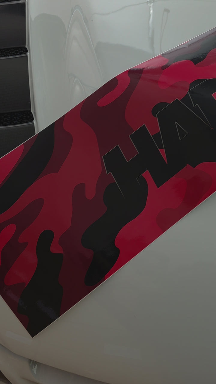 Windshield Banner - Camo Ghosted Red 60" (Air Release)
