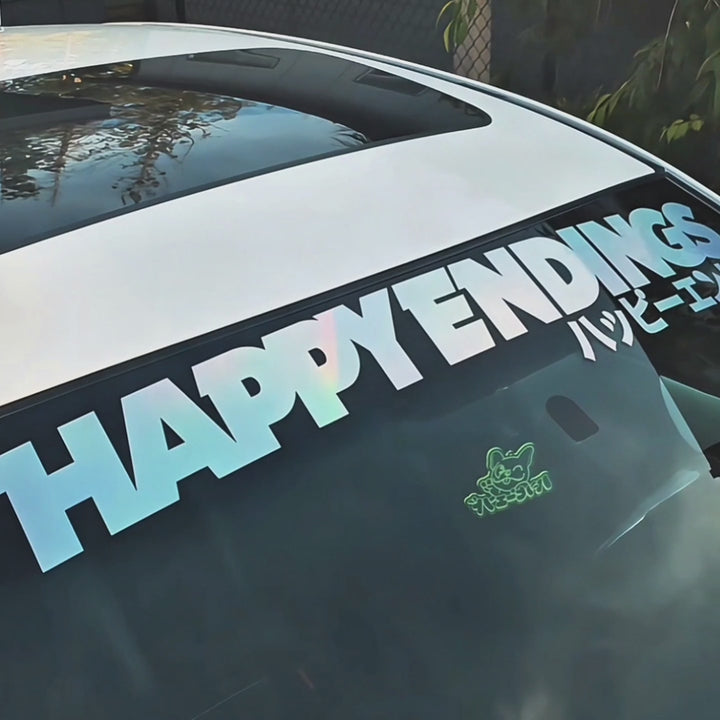 Windshield Banner - She Makes Me Smile 40"