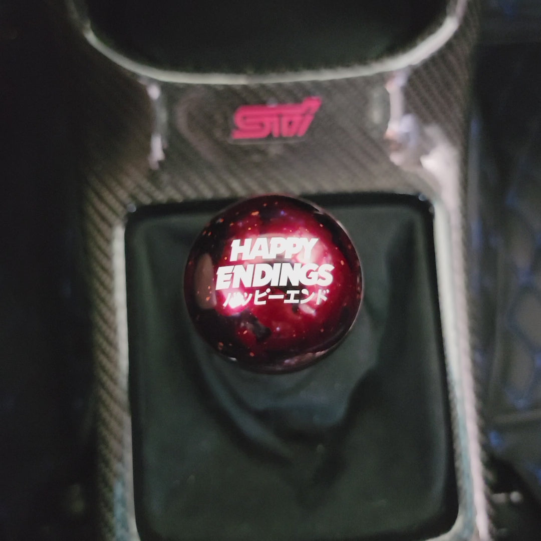 Shift Knob - Red Cosmic Space