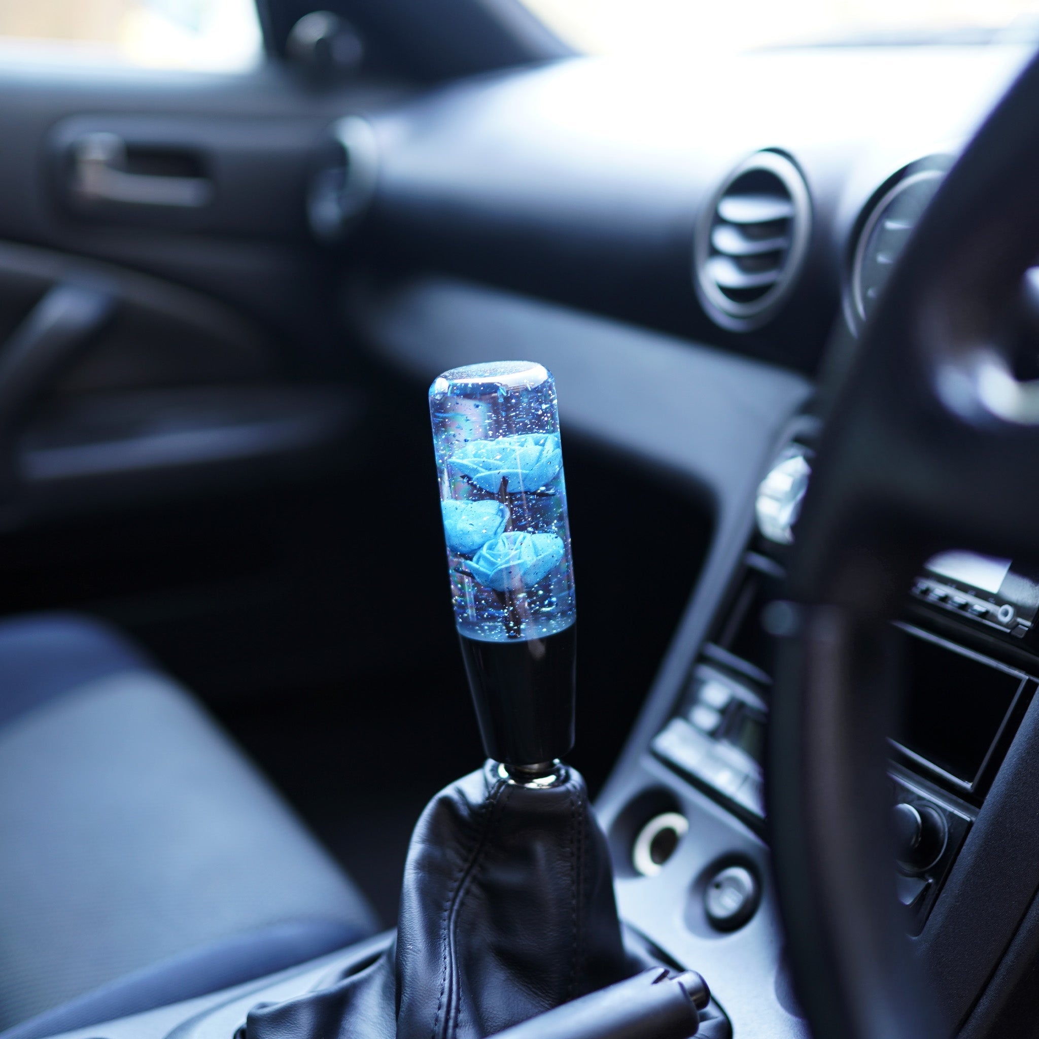 Sparkling Roses Blueberry Shift Knob | Happy Endings