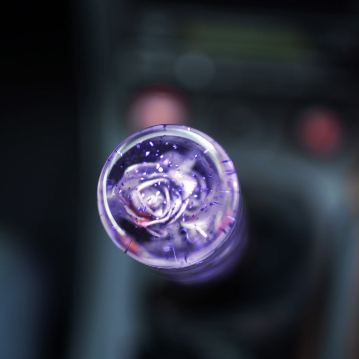 Shift Knob - Sparkling Roses (Violet) - Happy Endings - Automotive & Lifestyle Brand