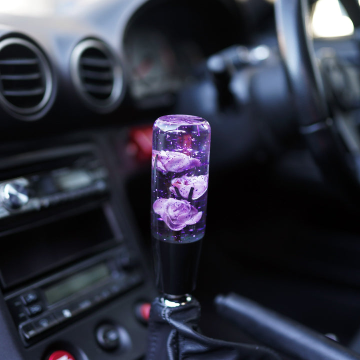 Shift Knob - Sparkling Roses (Violet) - Happy Endings - Automotive & Lifestyle Brand