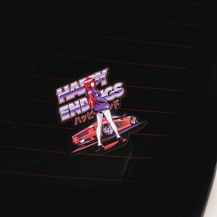 Sticker - Ferrari Girl - Happy Endings - Automotive & Lifestyle Brand
