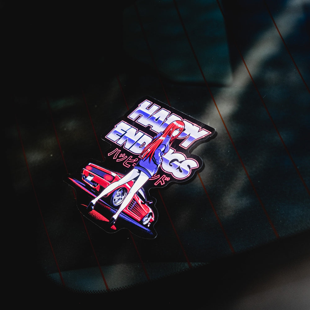 Sticker - Ferrari Girl - Happy Endings - Automotive & Lifestyle Brand