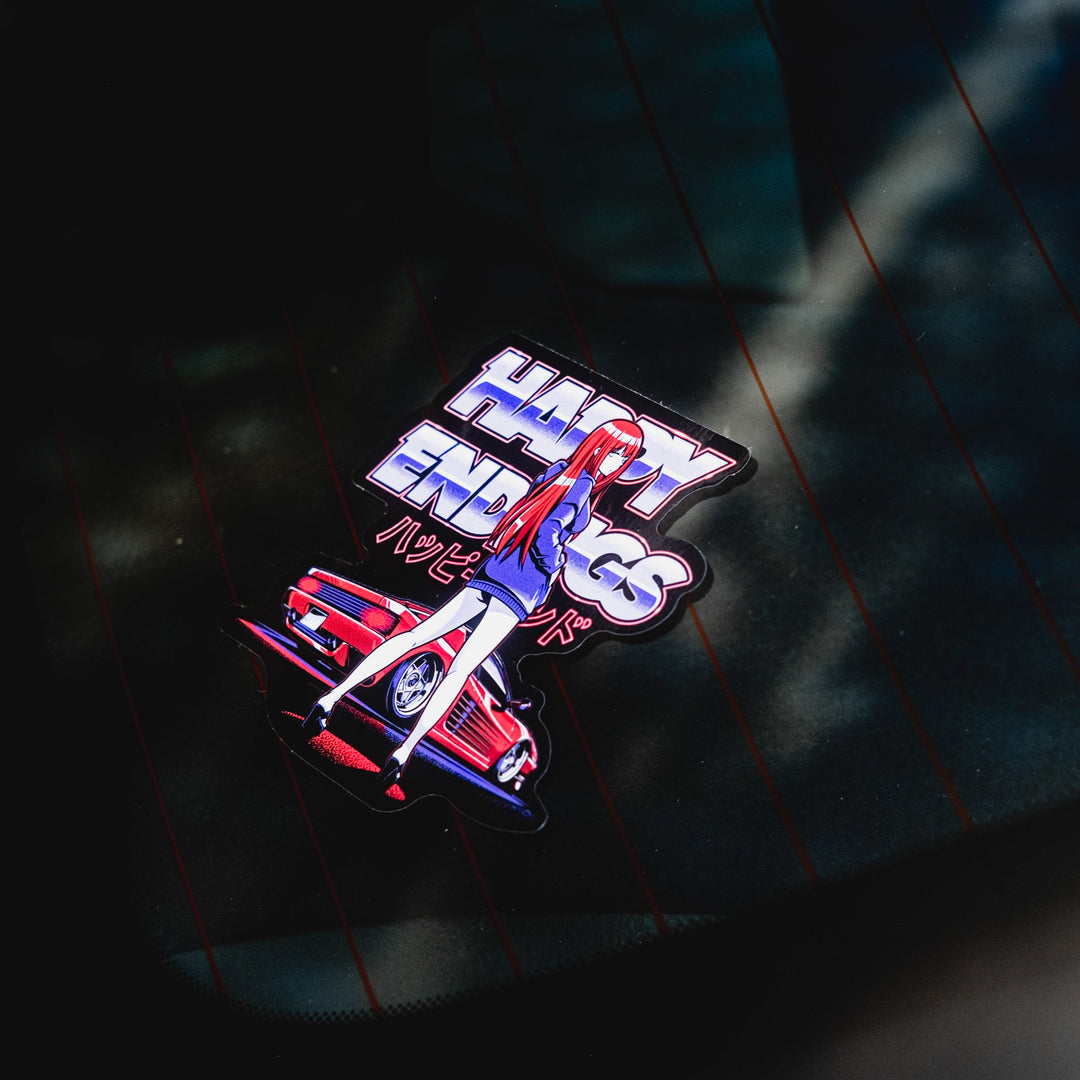 Sticker - Ferrari Girl - Happy Endings - Automotive & Lifestyle Brand