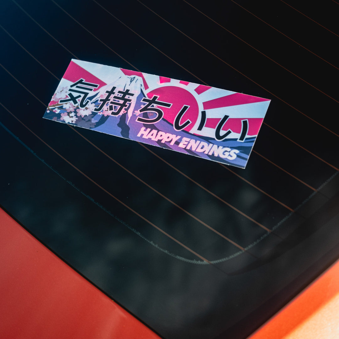 Sticker - Japan - Happy Endings - Automotive & Lifestyle Brand