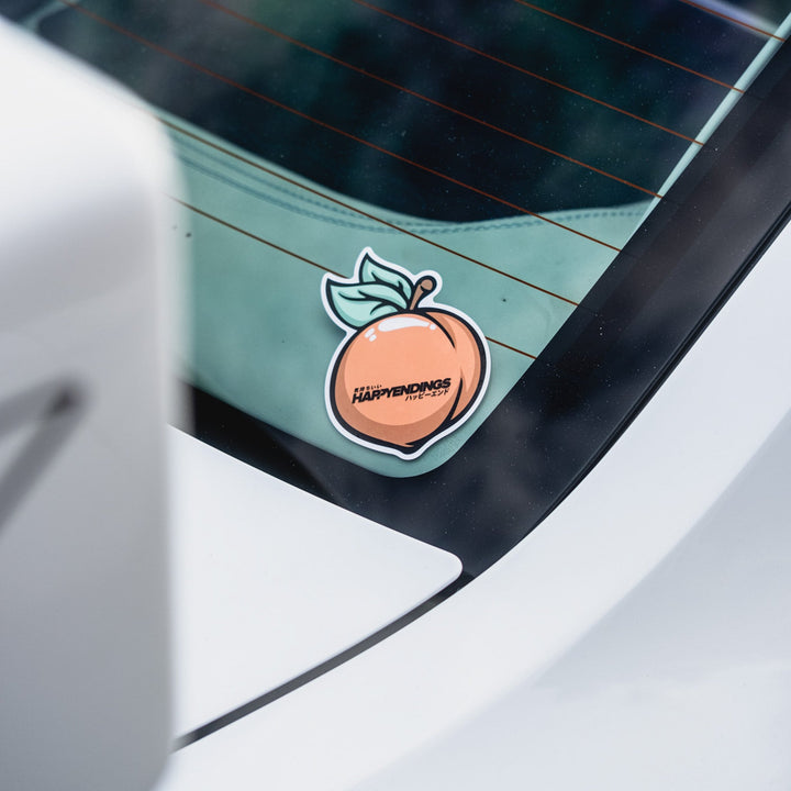 Sticker - Peaches - Happy Endings - Automotive & Lifestyle Brand