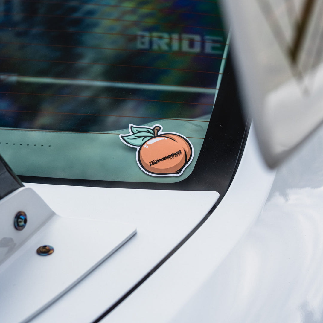 Sticker - Peaches - Happy Endings - Automotive & Lifestyle Brand