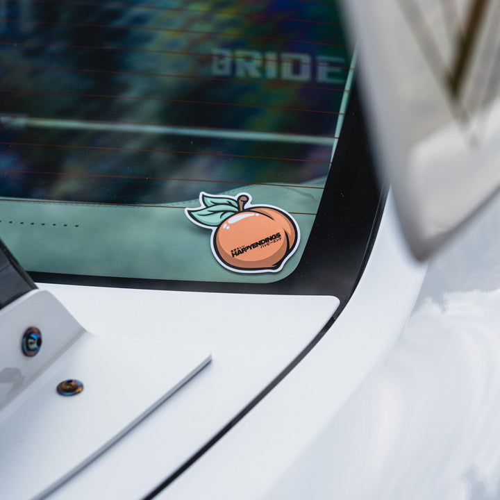 Sticker - Peaches - Happy Endings - Automotive & Lifestyle Brand
