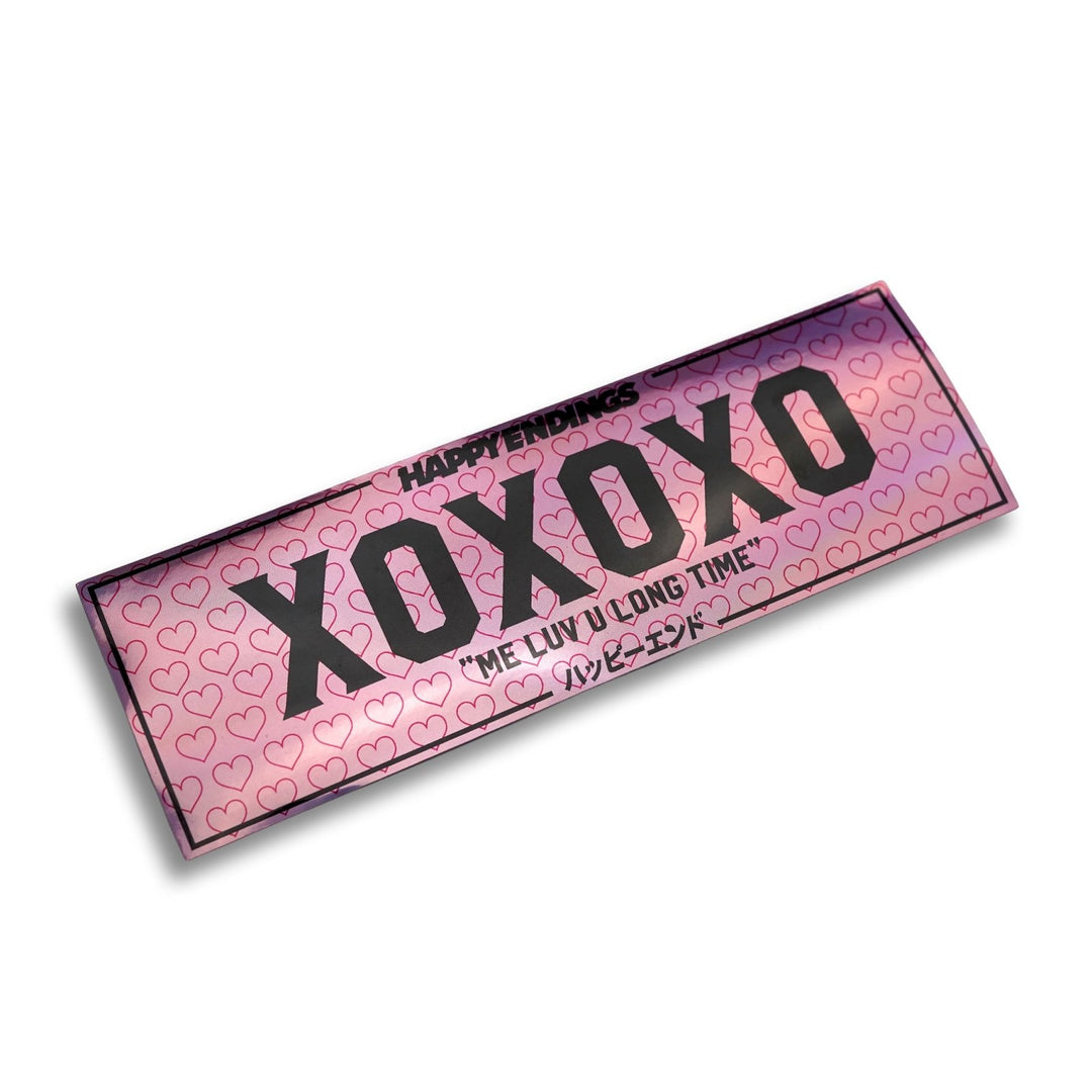 Sticker - Pink XOXOXO (Oil Slick) - Happy Endings - Automotive & Lifestyle Brand