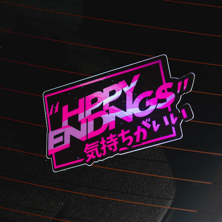 Sticker - Pretty Pink (Oil Slick) - Happy Endings - Automotive & Lifestyle Brand