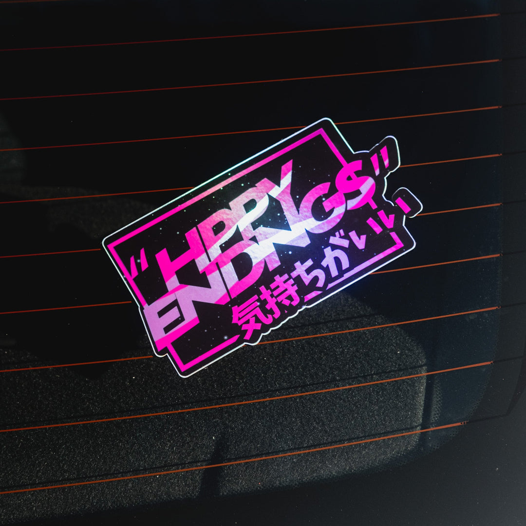 Sticker - Pretty Pink (Oil Slick) - Happy Endings - Automotive & Lifestyle Brand