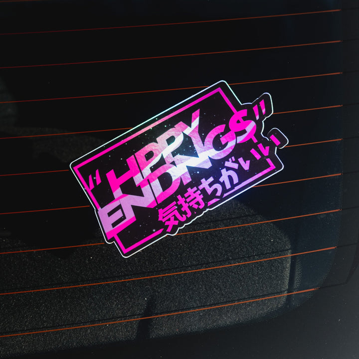 Sticker - Pretty Pink (Oil Slick) - Happy Endings - Automotive & Lifestyle Brand