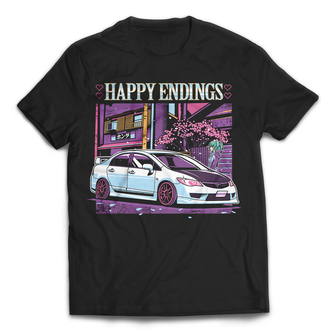 T-Shirt - Happy Civic (Unisex) - Happy Endings - Automotive & Lifestyle Brand
