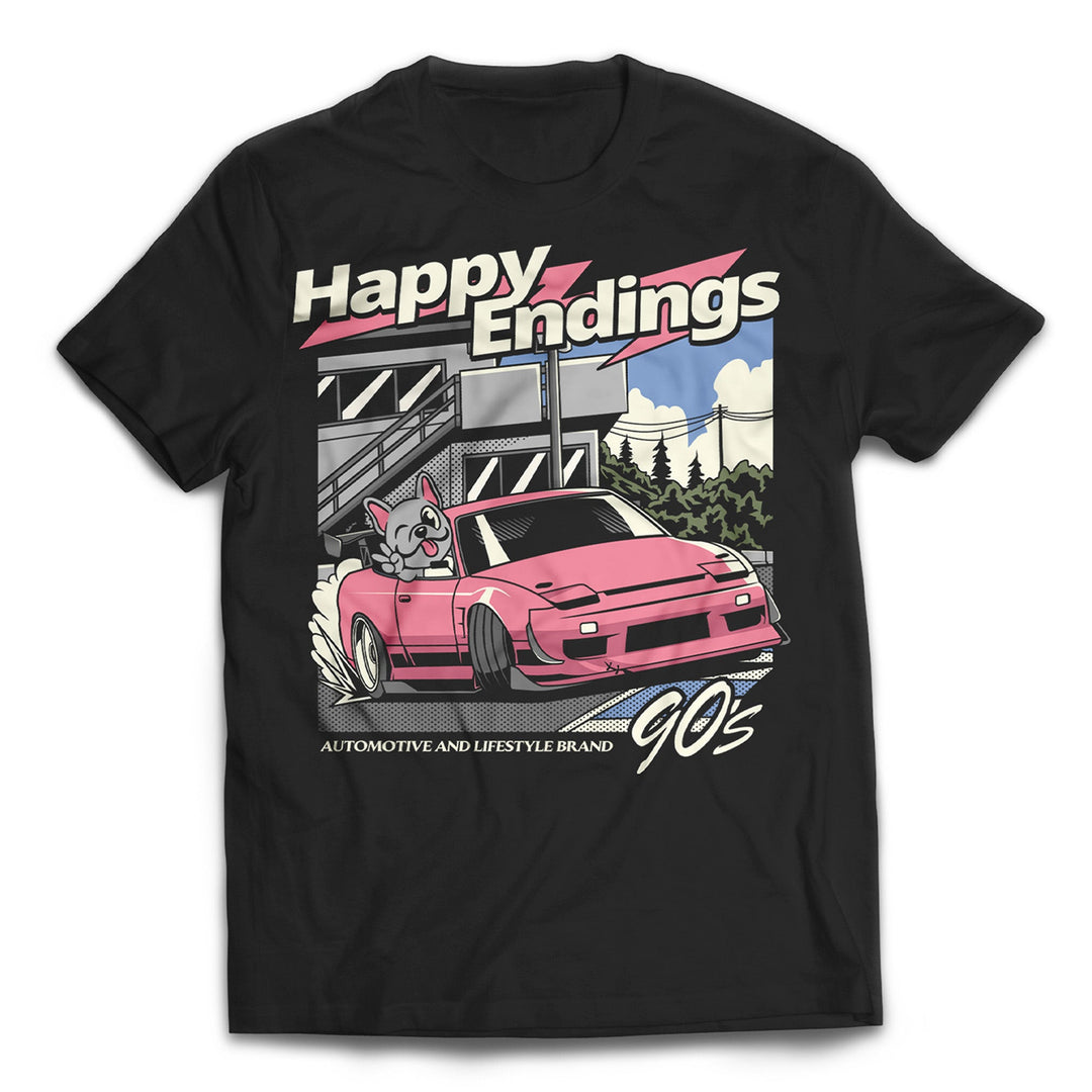 T-Shirt - Happy Drifting (Unisex) - Happy Endings - Automotive & Lifestyle Brand