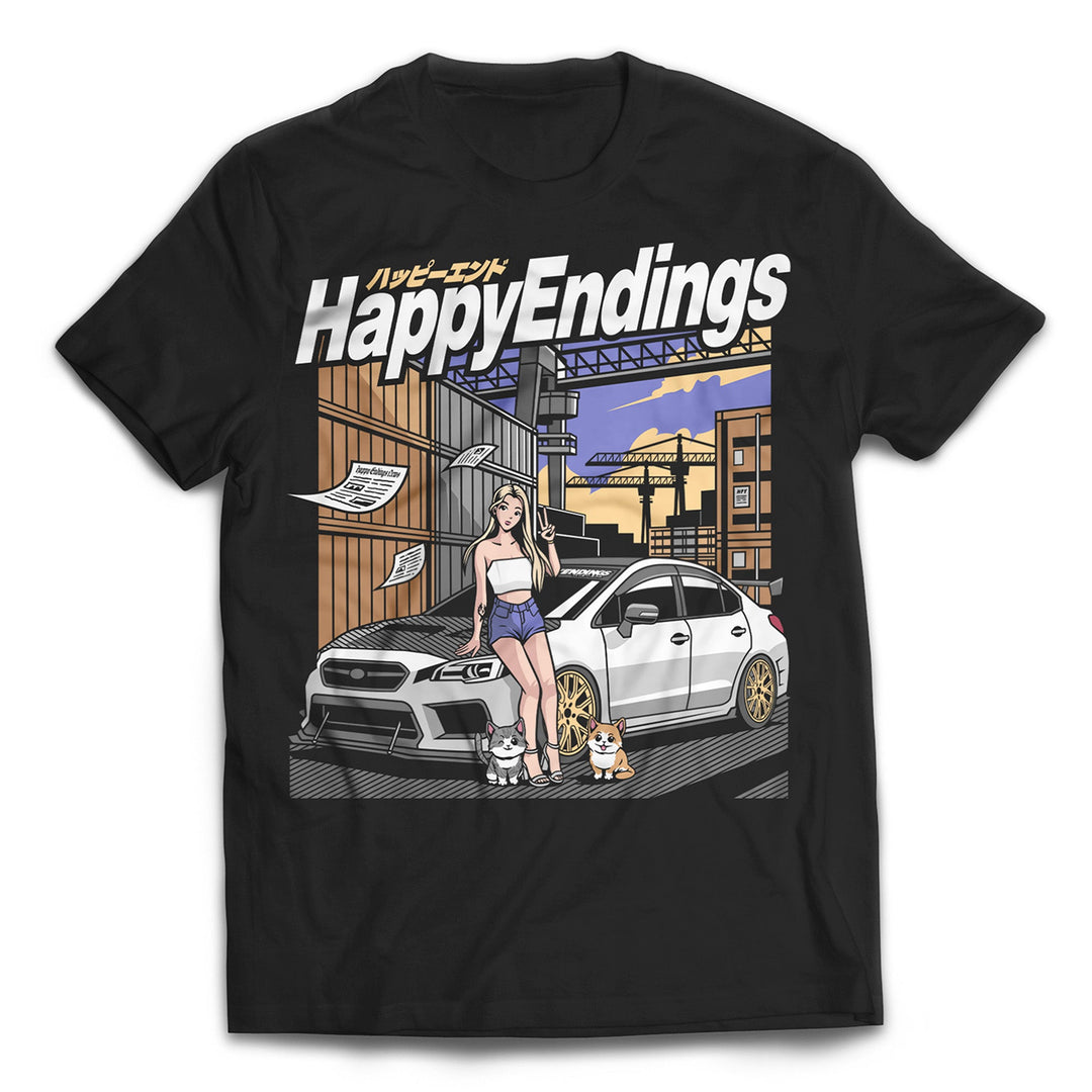 T-Shirt - Jenna's Subae (Black) - Happy Endings - Automotive & Lifestyle Brand