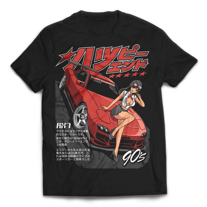 T-shirt - RX7 Hottie - Happy Endings - Automotive & Lifestyle Brand
