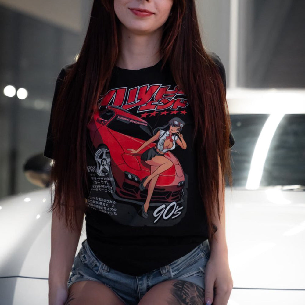 T-shirt - RX7 Hottie (Unisex) - Happy Endings - Automotive & Lifestyle Brand