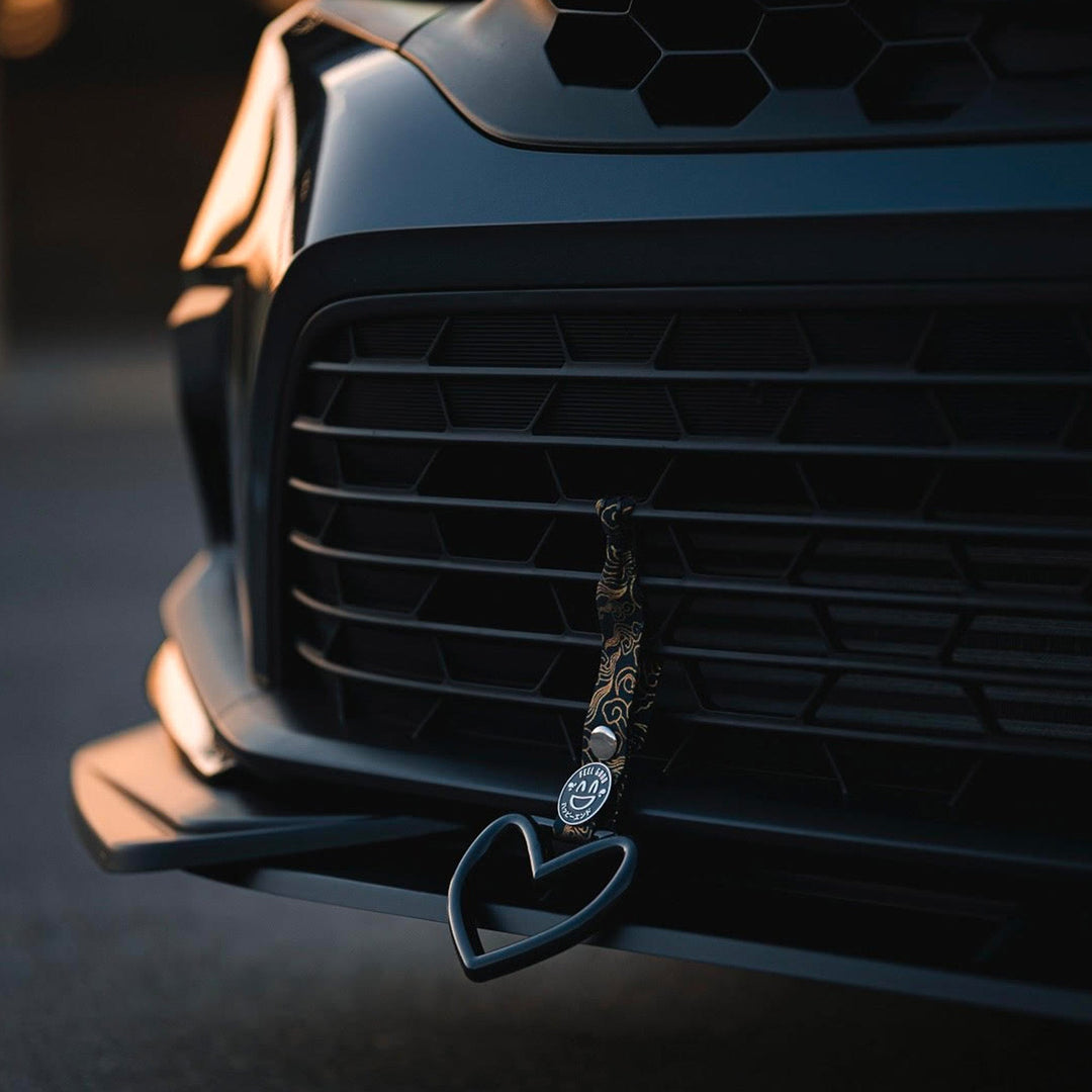Tsurikawa - Black Heart (Golden Clouds Strap) - Happy Endings - Automotive & Lifestyle Brand