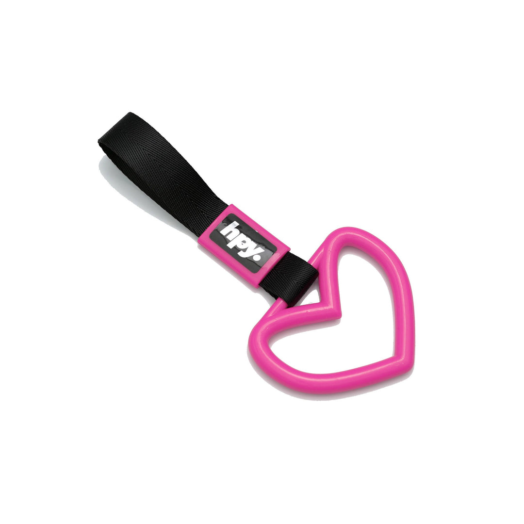 Tsurikawa - Pink Heart (Black Strap) - Happy Endings - Automotive & Lifestyle...
