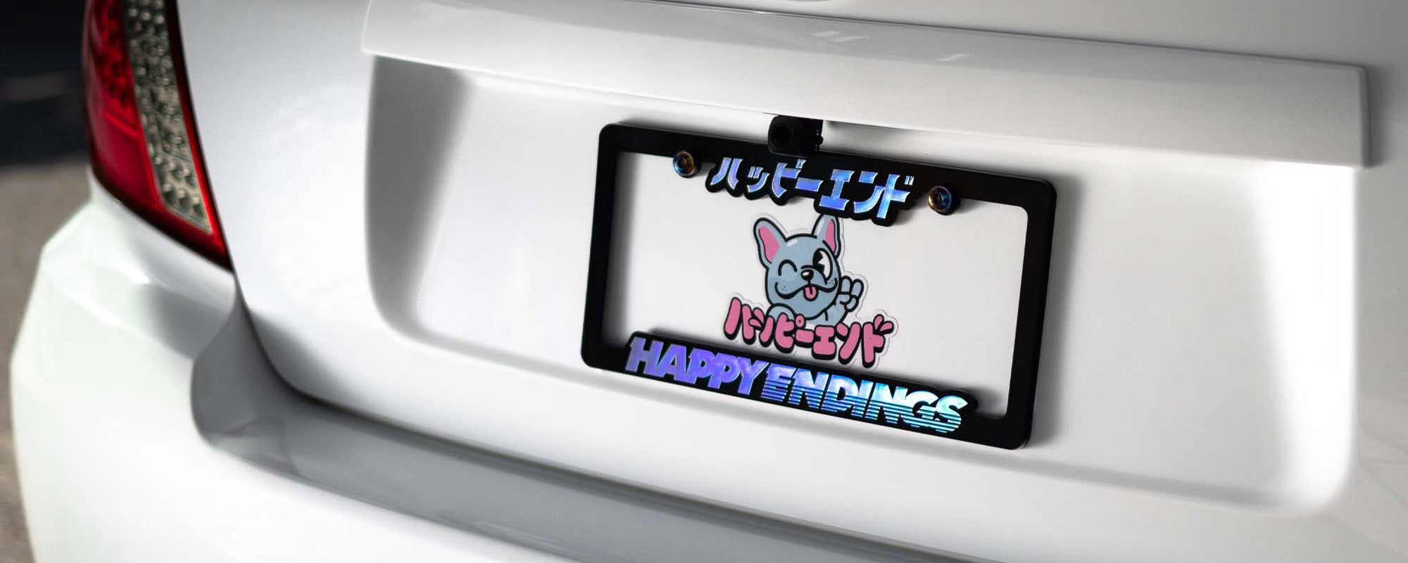 Car License Plate Frames - Happy Endings - Automotive & Lifestyle Brand
