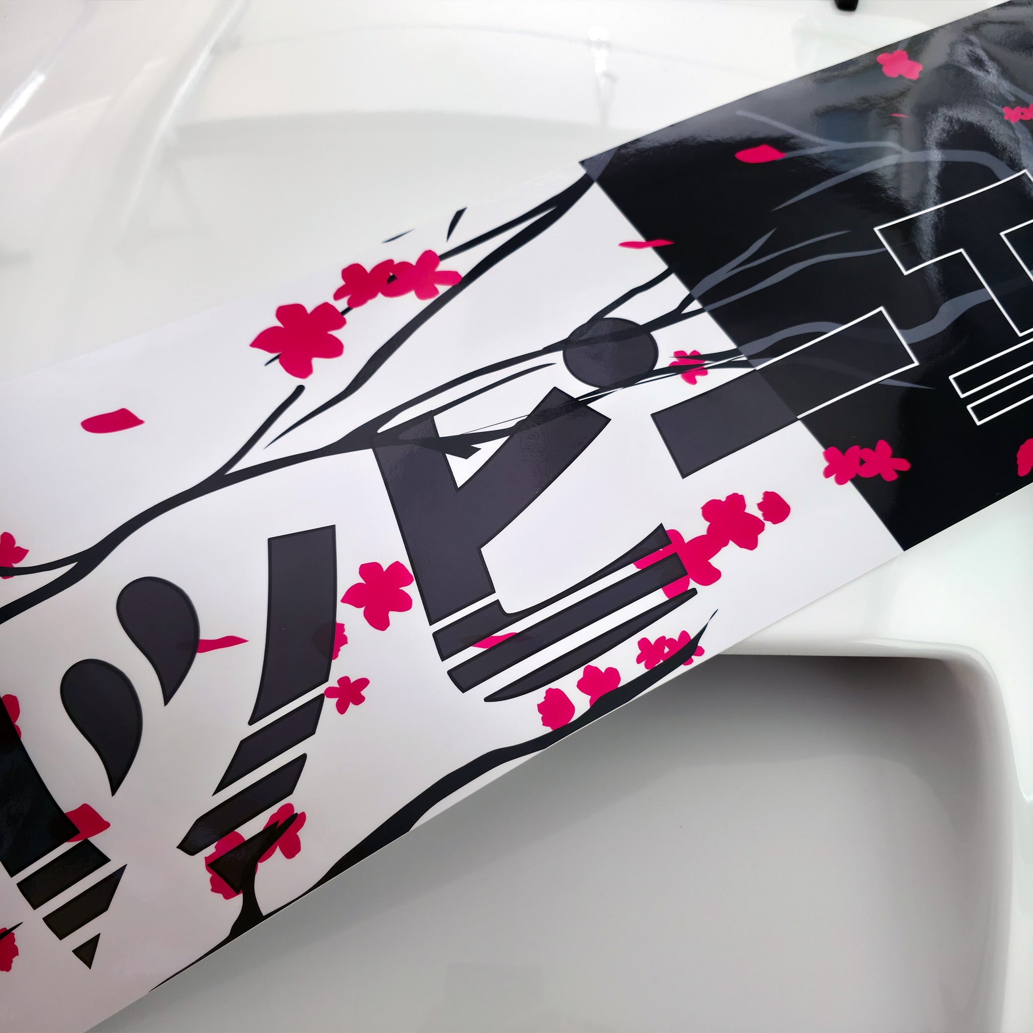 Happy Endings Windshield Banner | Cherry Blossom | Car Decal