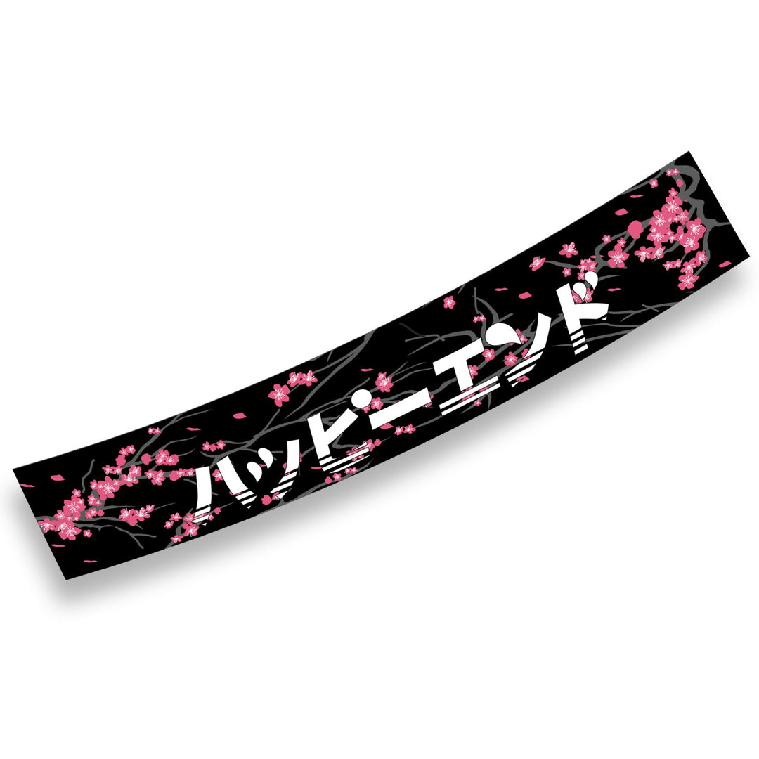Windshield Banner - Cherry Blossoms Japanese Edition 60" (Air Release) - Happ...