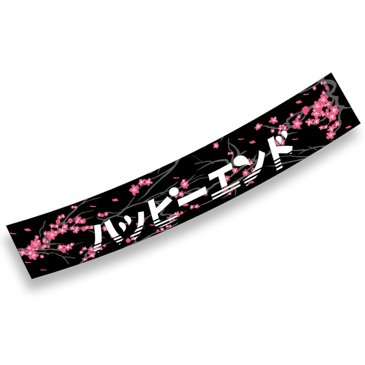 Windshield Banner - Cherry Blossoms Japanese Edition 60" (Air Release) - Happy Endings - Automotive & Lifestyle Brand