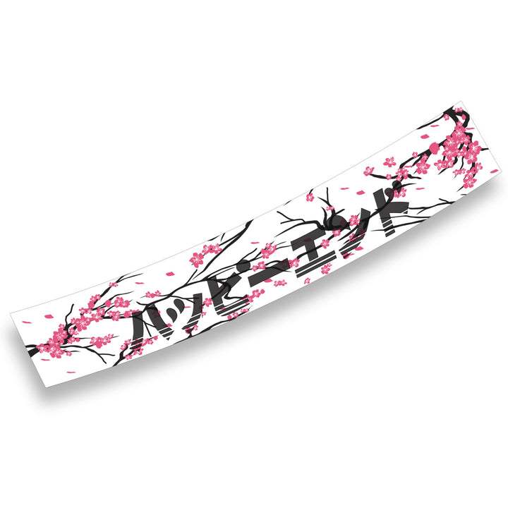 Windshield Banner - Cherry Blossoms Japanese Edition 60" (Air Release) - Happy Endings - Automotive & Lifestyle Brand
