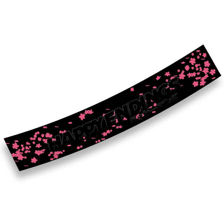 Windshield Banner - Ghosted Cherry Blossoms 60" (Air Release) - Happy Endings - Automotive & Lifestyle Brand